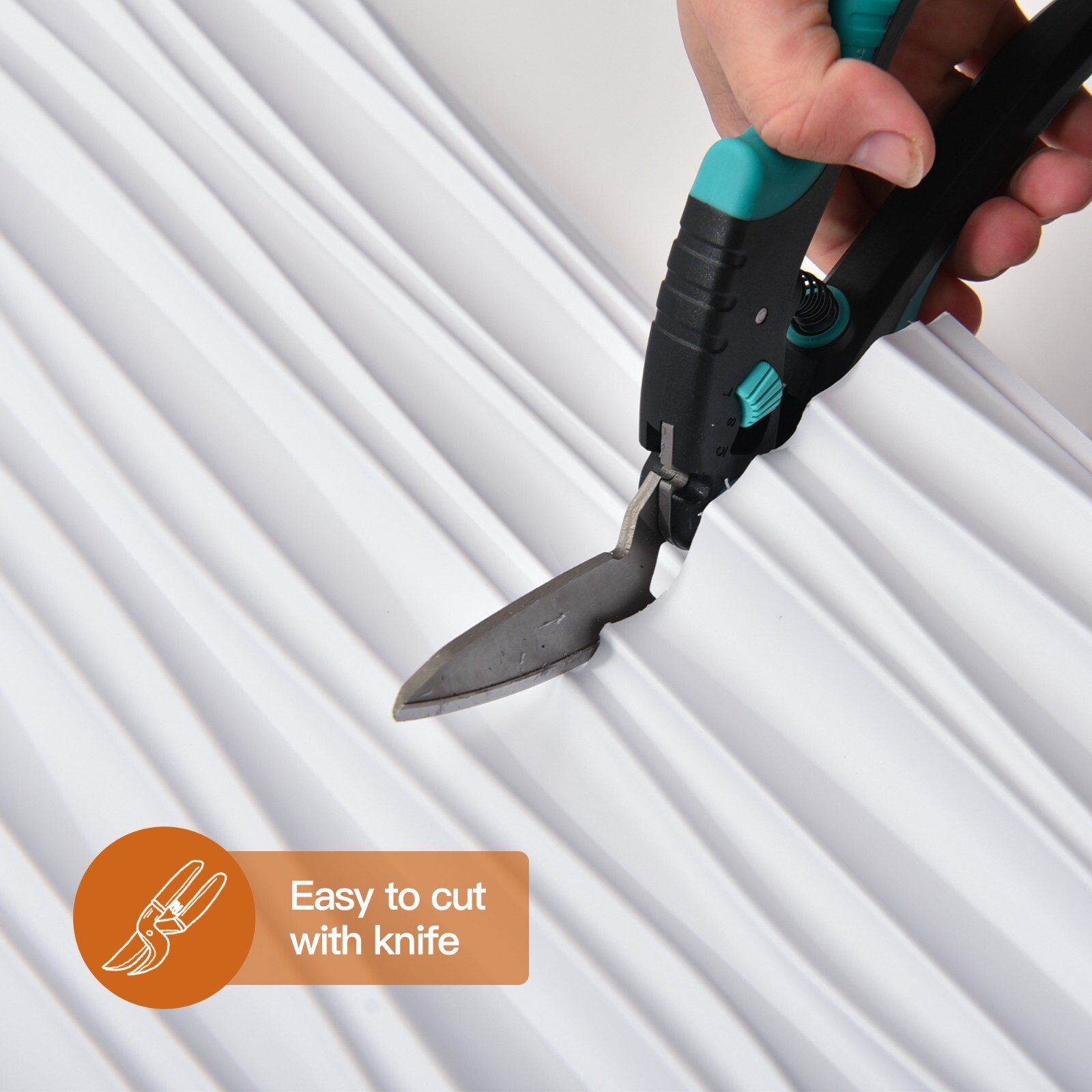 6 Pack 48" x 24" 3D PVC Wall Panels ,Ceilings,Black or White,Tree groove texture