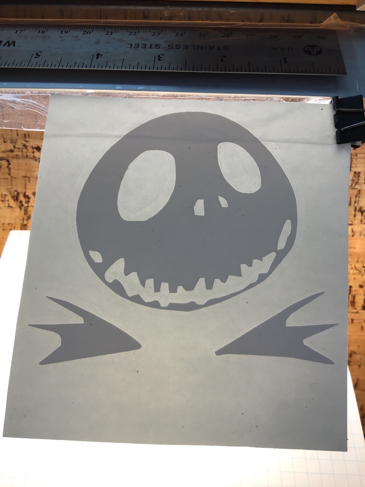 Jack Skellington Bowtie – WHITE – Vinyl Sticker Decal – MM4.3.907