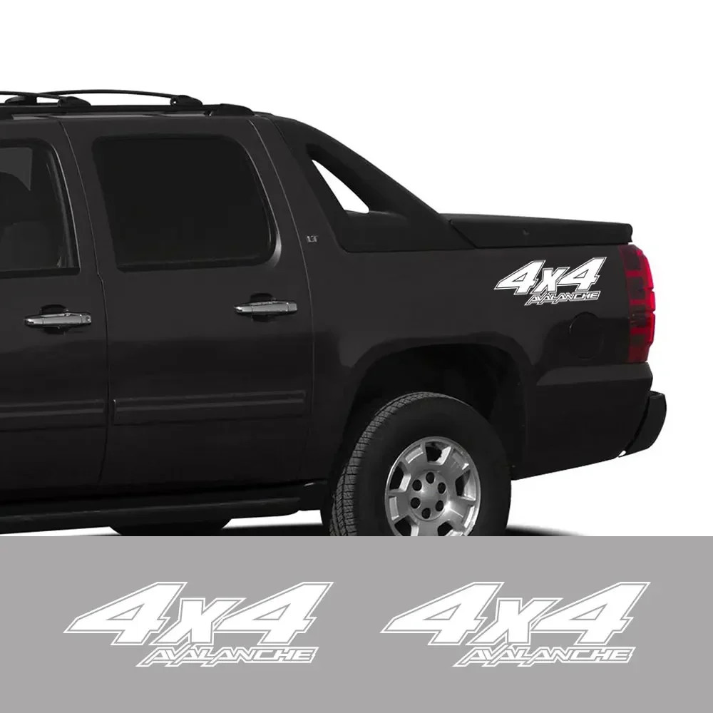 Aftermarket 4×4 Rear Bed Side Decal for Chevrolet Avalanche | Pickup Truck Viny