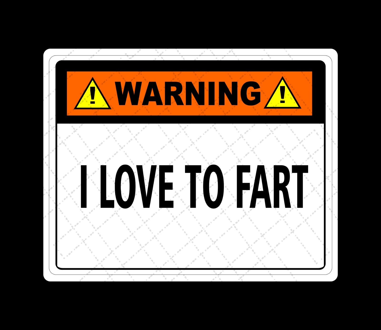 Warning I Love To Fart – Funny Warning Stickers