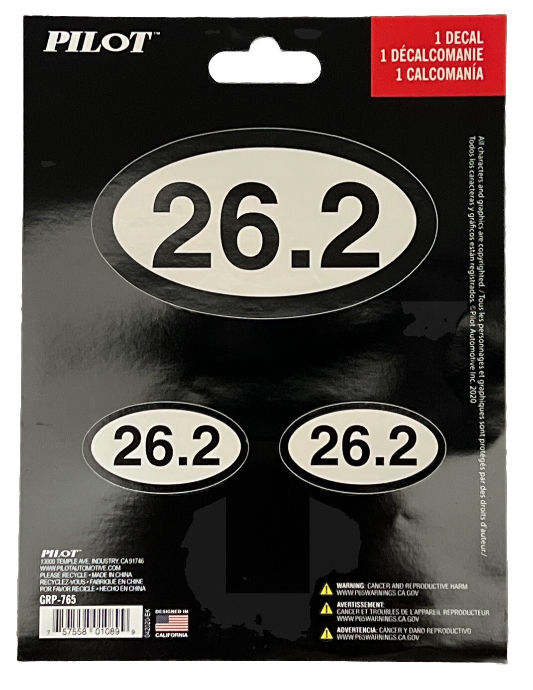 Marathon 2 Packs: 26.2 / 13.1 Marathon Decal Runner Logo Sets Bumper stickers
