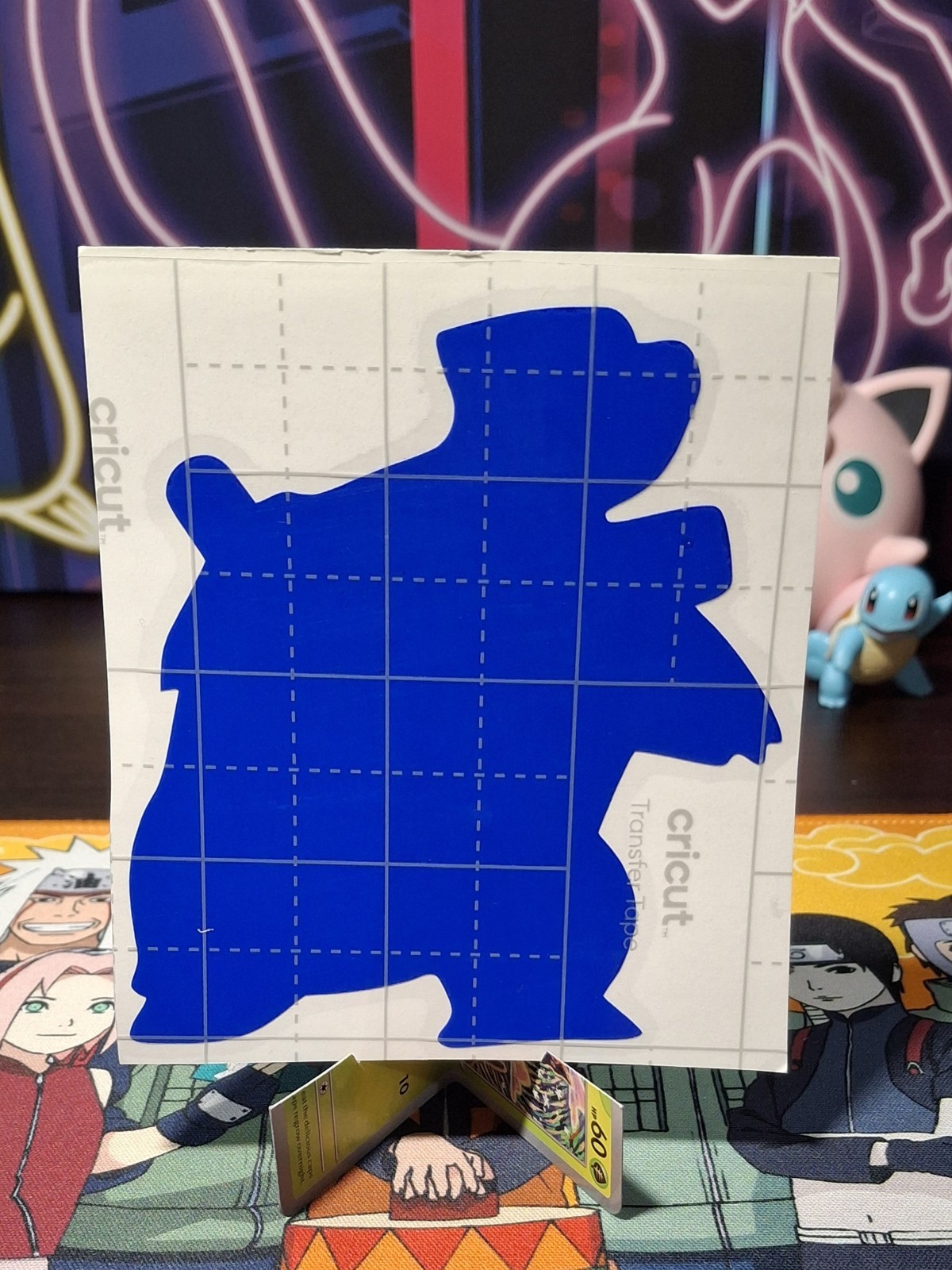 Blastoise Silhouette Vinyl Sticker 3.5 X 4 Inches Blue Pokemon