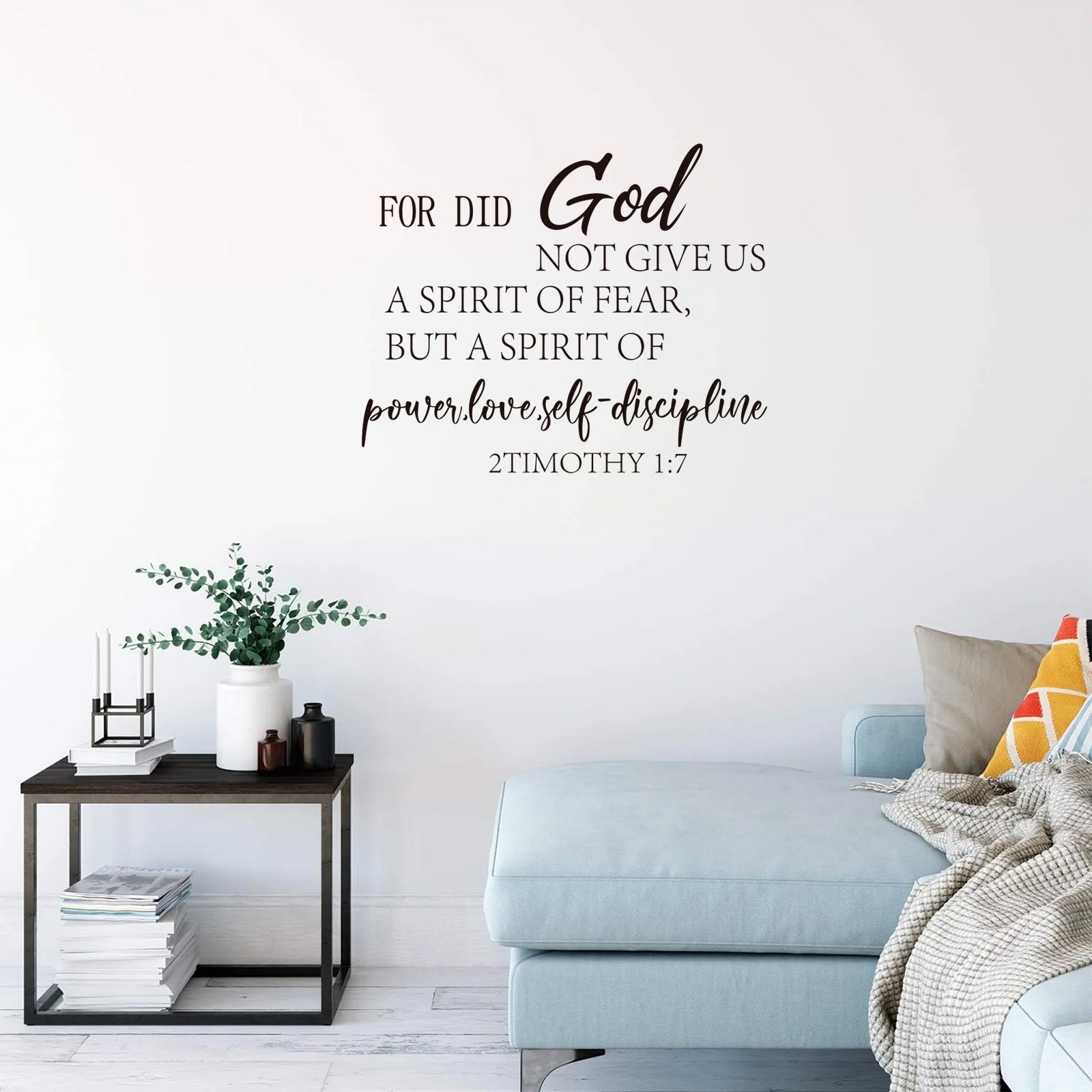4PCS Inspirational Quote Vinyl Wall Stickers Removable Decal Home Bedroom Decor