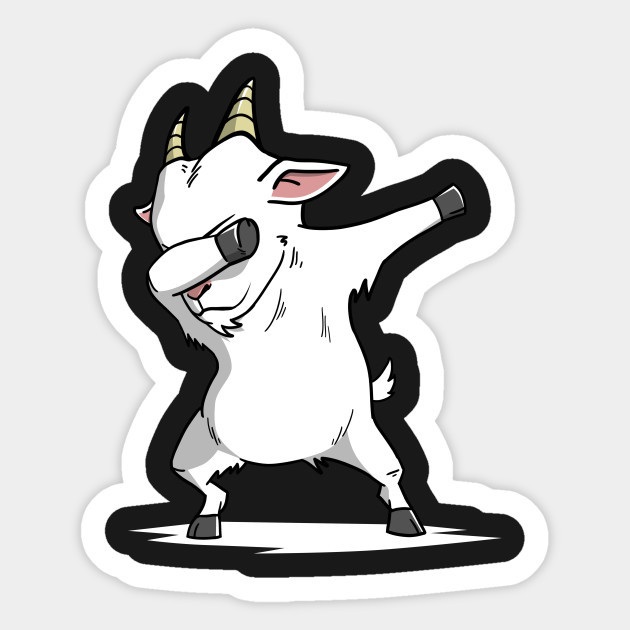 The Goat Dabbing Vinyl Sticker Wall Bumper Phone Laptop Bottle Decal