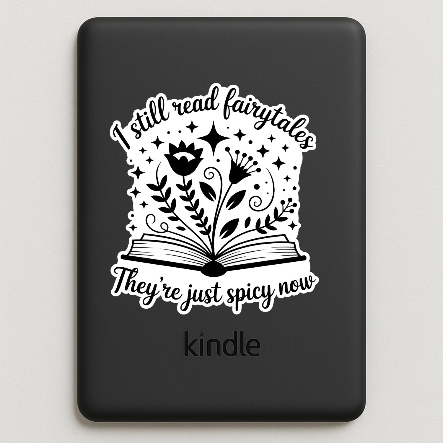 Spicy Fairytale Reader Stickers: Booktok Laptop Decals – 4 Pack