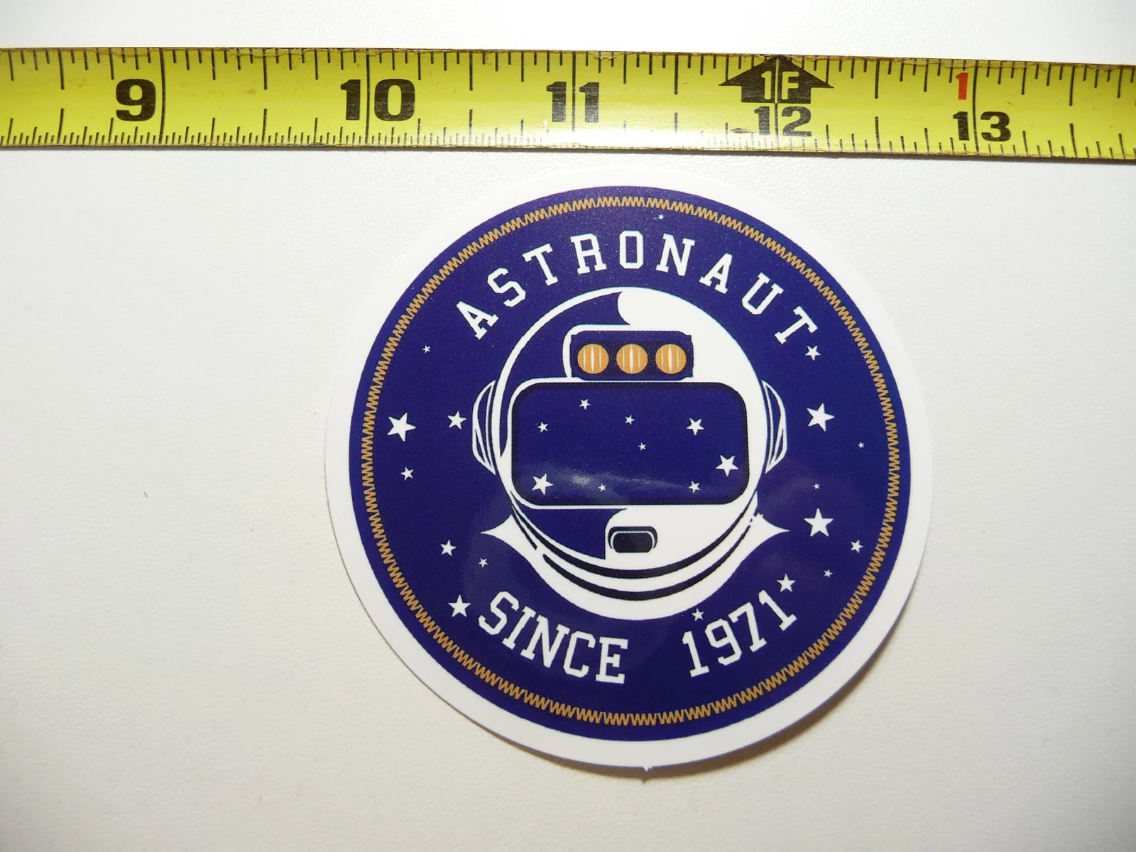 ASTRONAUT LOGO HELMET SMALL STICKER DECAL EXPLORATION OUTER GALAXY UNIVERSE