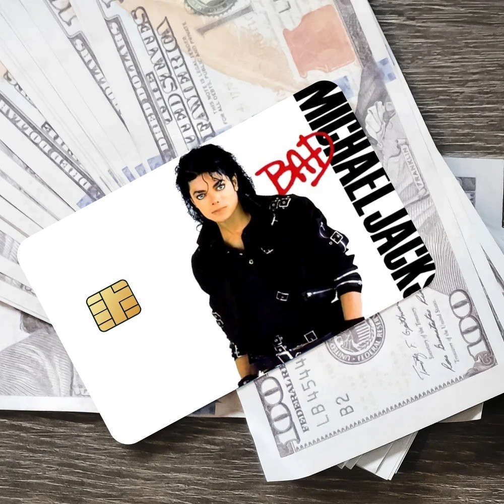 Billie Jean Card Skin Cover Michael Jackson Credit Card Decal Pop Music Wallet G