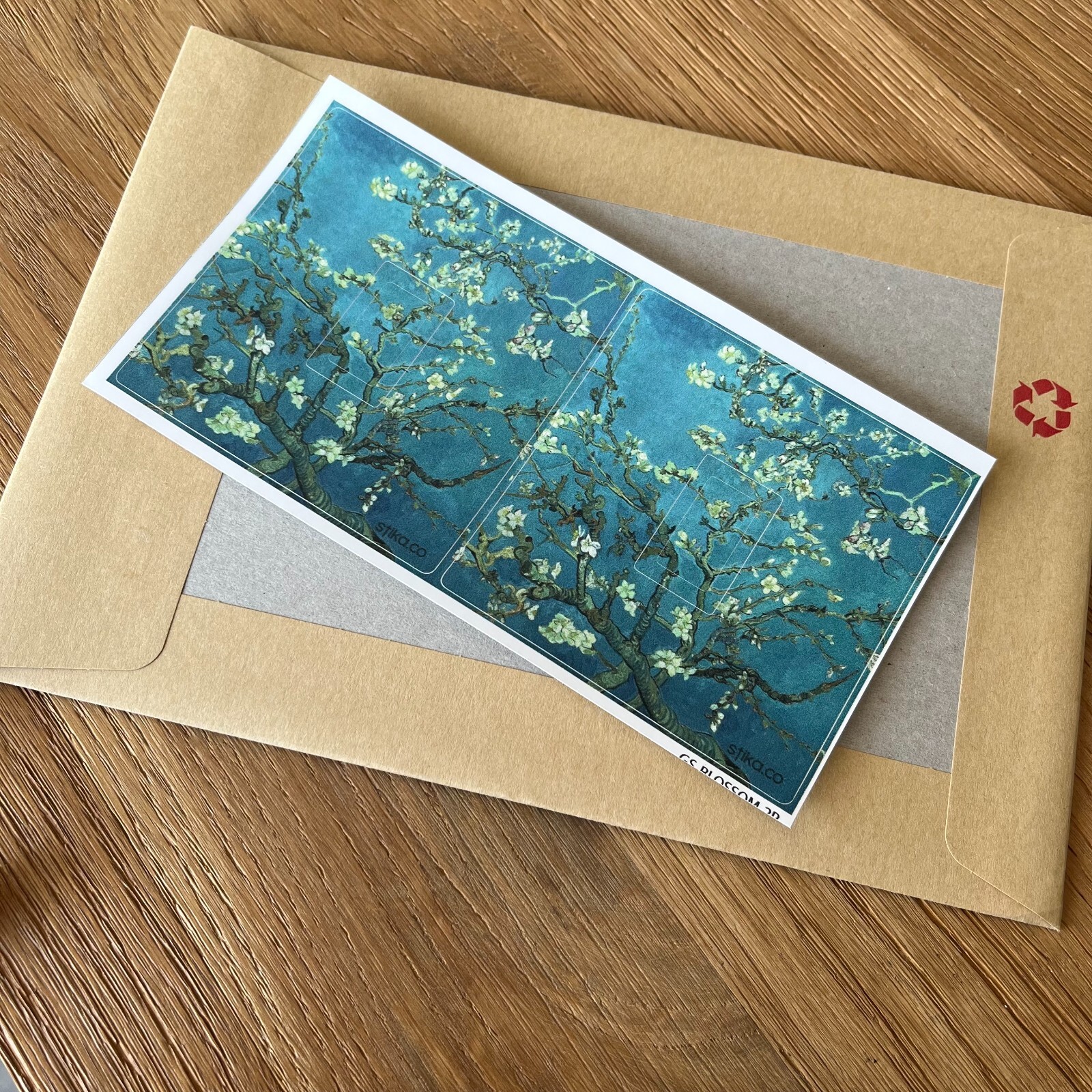 Pack of 2 Almond Blossom, Vincent Van Gogh Art Design for Single Light Switch