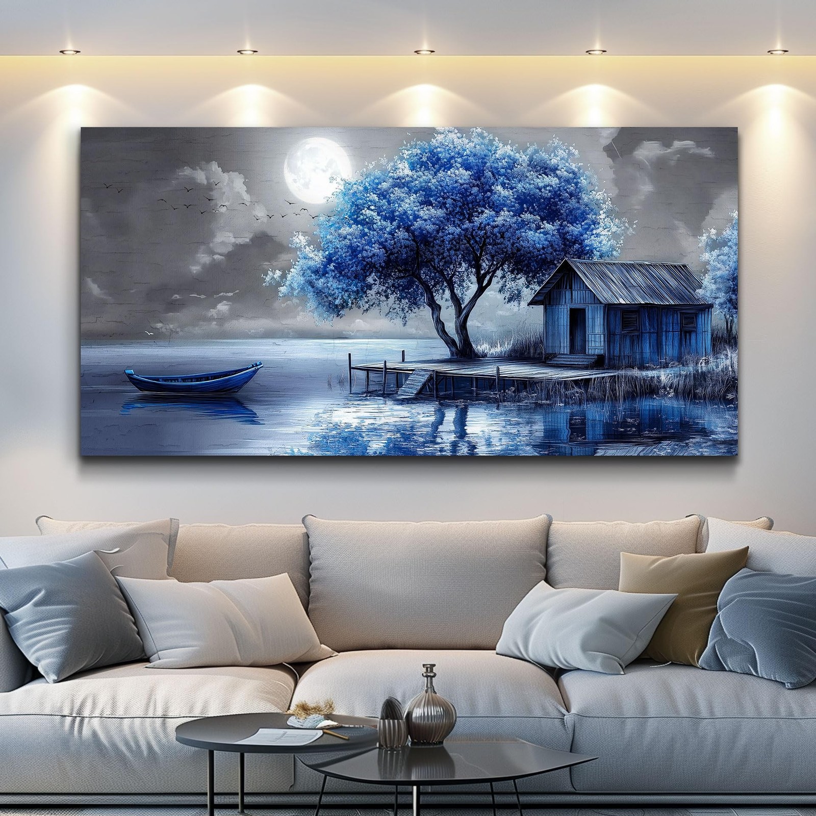 QIYILEXWART Large Wall Decor For Living Room Canvas Wall Art For Office Moder…