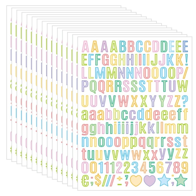 5Pieces Durable Waterproof Sticker for Long Time Use Outdoor Decoration
