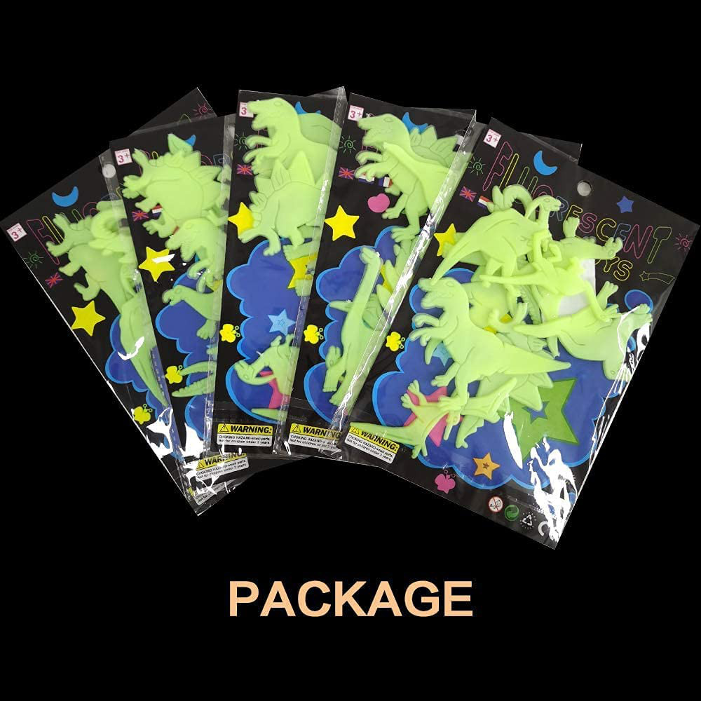 45 PCS Luminous Dinosaur Wall Stickers, Dinosaur Decor for Kids,Glow in the Dark