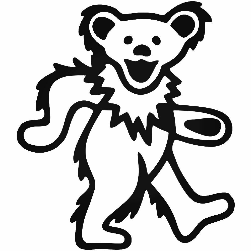 Vinyl Decal for Window – Grateful Dead, Dancing Bear