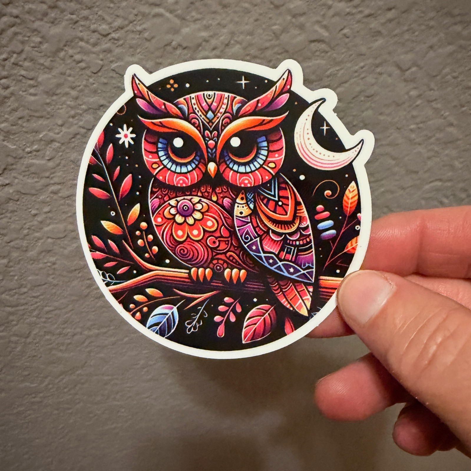 Wise as an Owl -3 inch vinyl sticker for cars, laptops, water bottles, notebooks