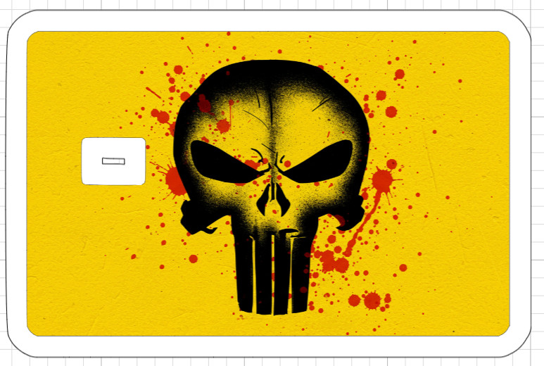 The Punisher ATM Debit Credit Card Skin Sticker Comic Book Comics Movies Patriot