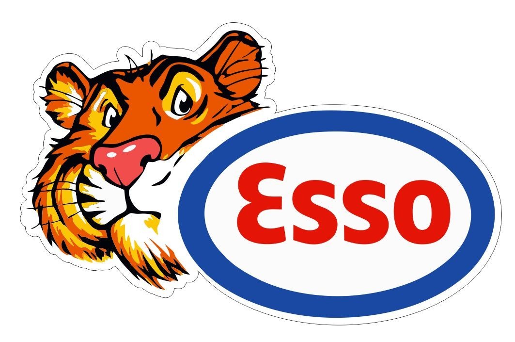 Esso Gasoline Gas Station Sticker Decal R8470