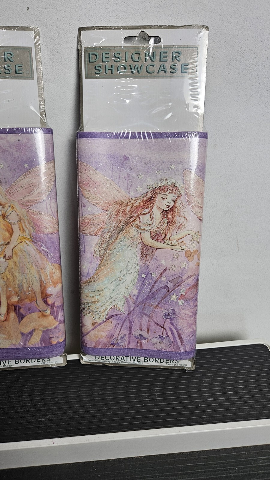 (2) Vintage Designer Showcase Fairy Decorative Border 93653FP 5 Yards Each NOS