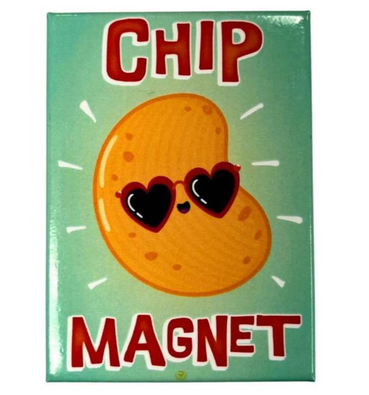 CHIP MAGNET – Funny Kitchen Fridge Home Car Magnet – 3.5" x 2.5" Made in USA