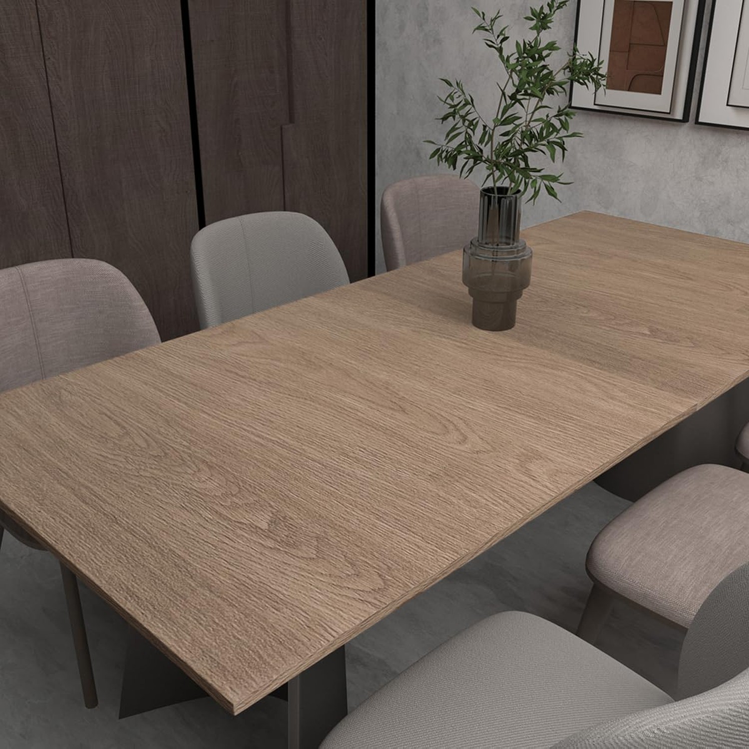 24"x196" Oak Wood Grain Contact Paper Peel and Stick Wallpaper Brown Wood Vin…