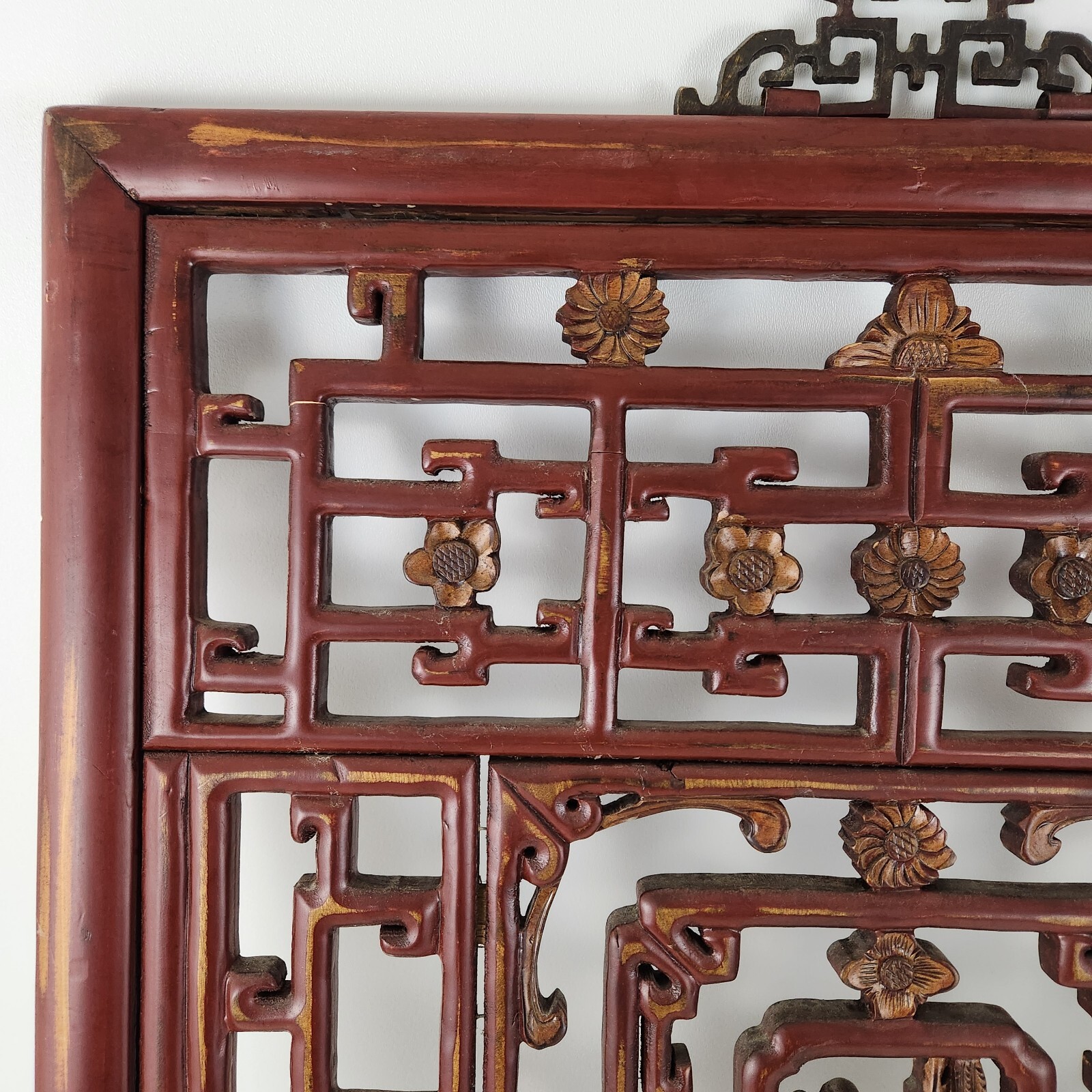 Vintage Chinese Hand Carved Wall Decor