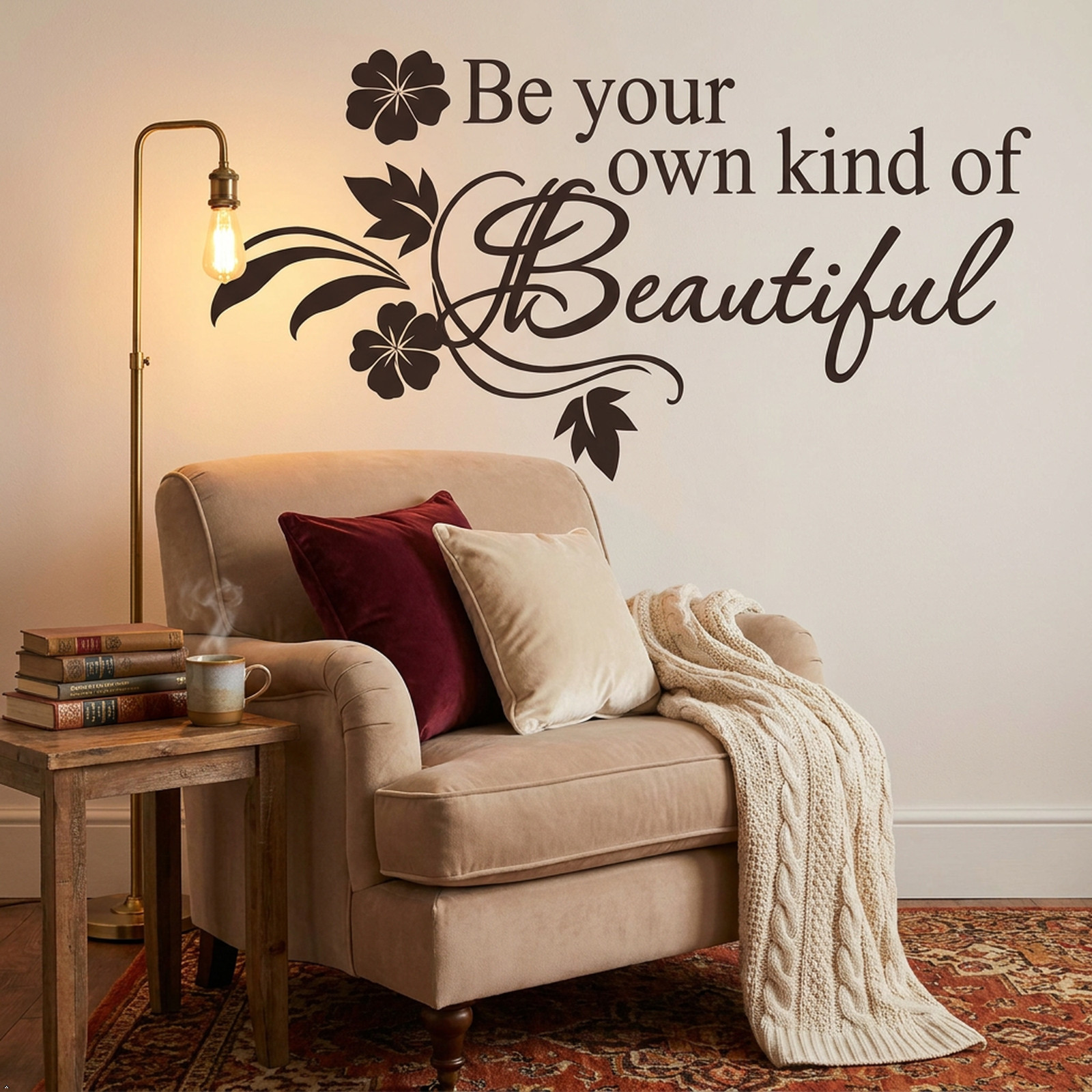 Be Your Own Kind of Beautiful vinyl Wall Art Sticker Wall Decals Home Art Decor