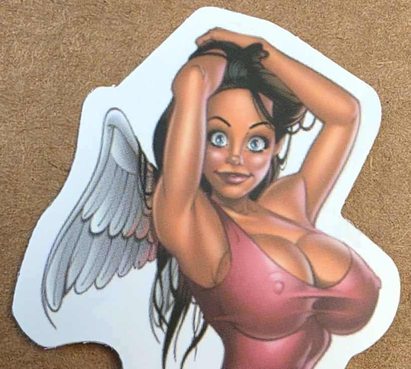Angel Girl Sticker Spiritual Christian Catholic Anime Manga Halloween Punk Emo