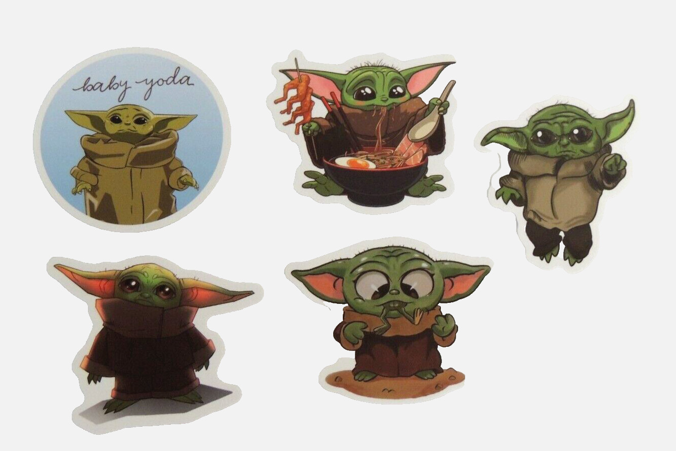 Baby Yoda Sticker Lot Grogu Mandalorian Star Wars Cute!