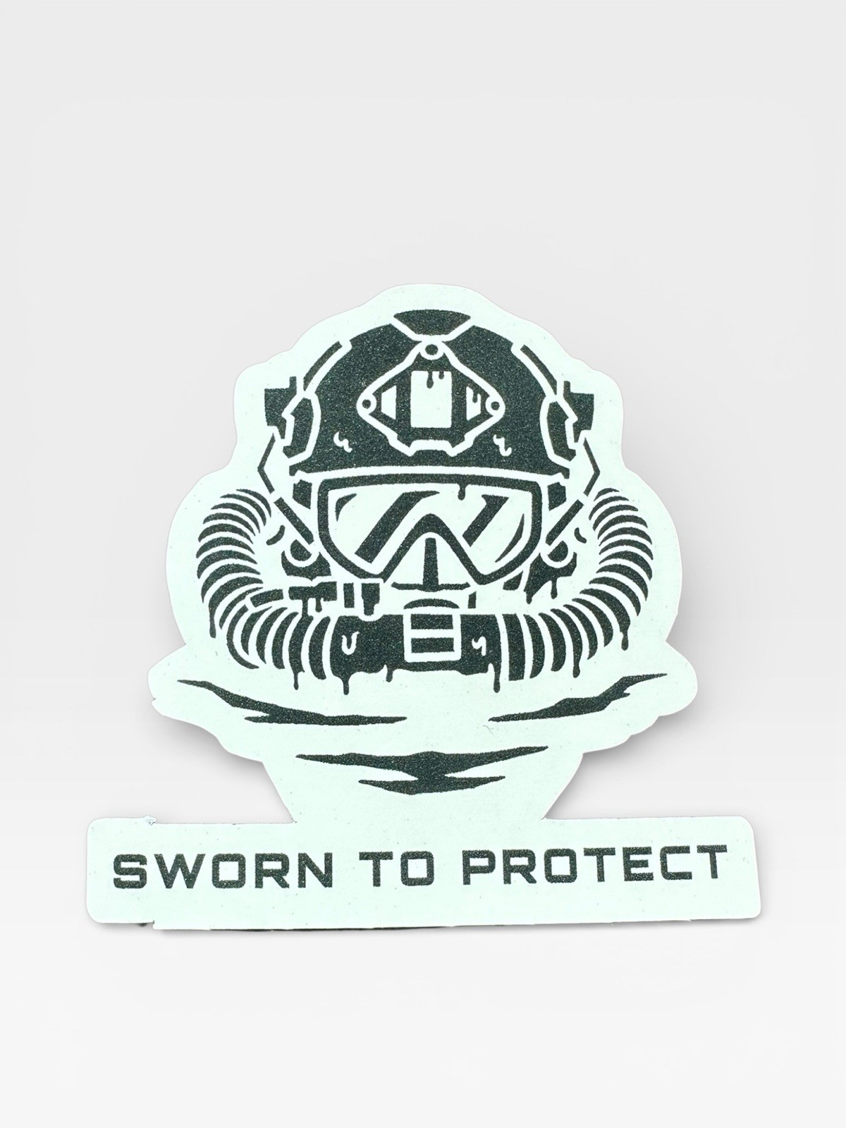 New Sworn To Protect Combat Diver Sticker. Black & White US Navy SEAL NSW NSWDG