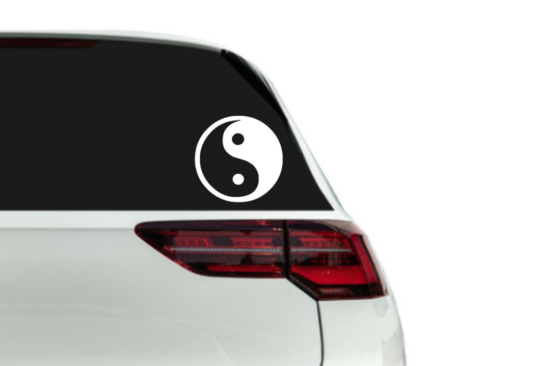 Yin Yang Vinyl Decal Sticker Car Truck Window Laptop Symbol