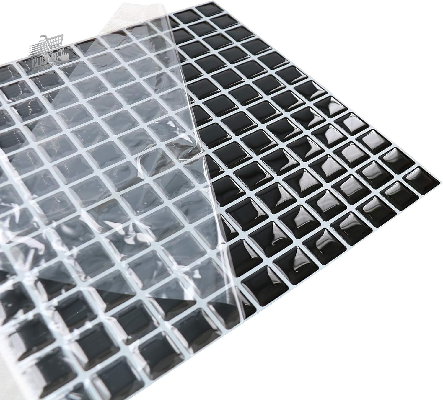 3D Tile Stickers Mosaic Tiles Sticker PVC Kitchen Bathroom Waterproof 4