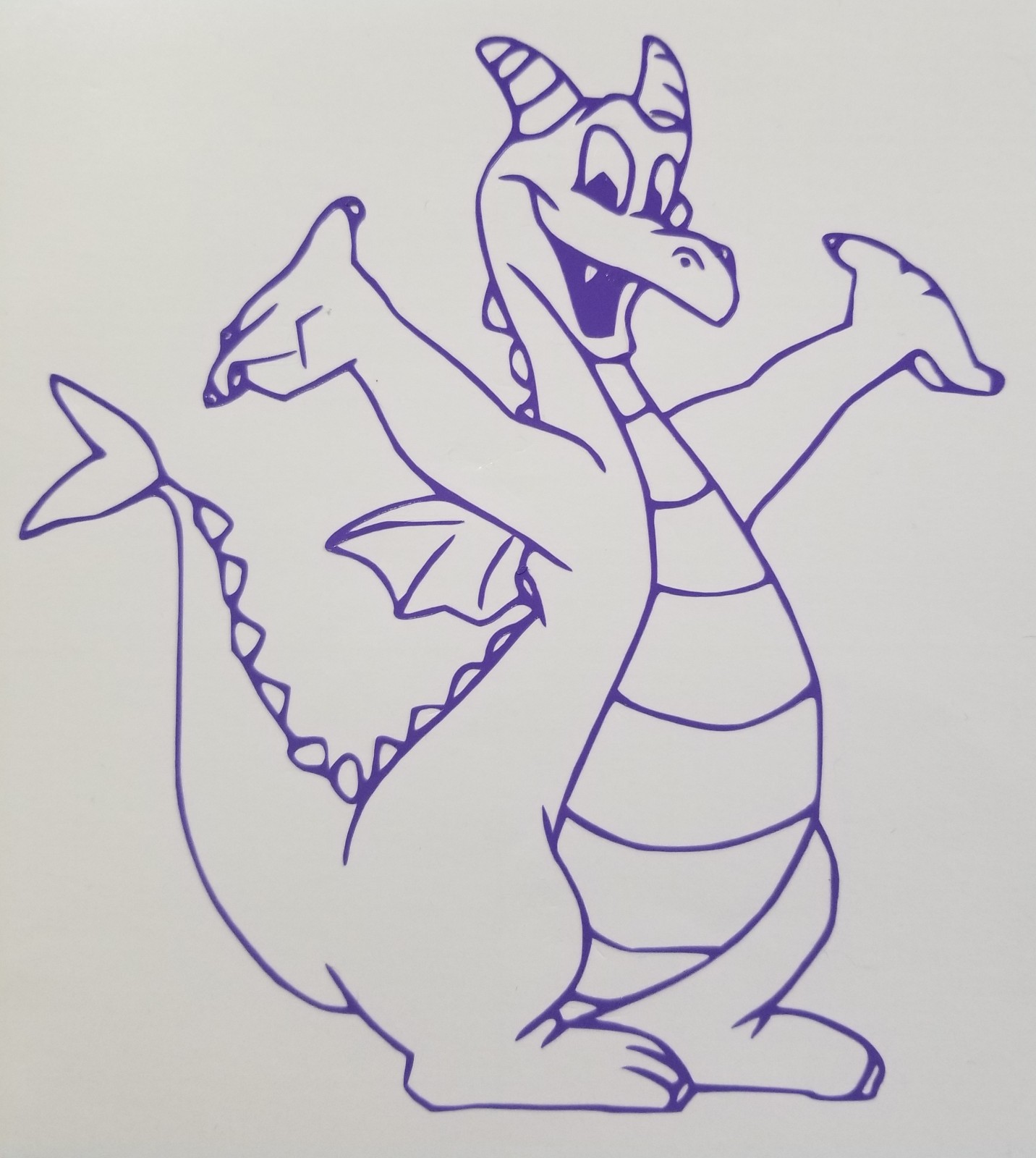 Disney Epcot Figment Vinyl Window car Decal/Sticker