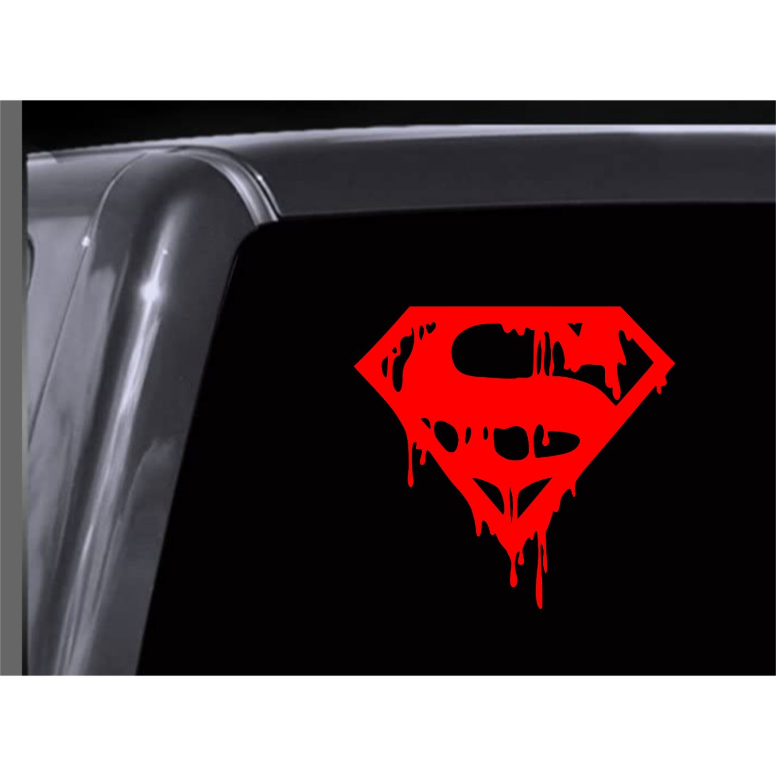 Superman Shield Vinyl Decal Drip Death of Superman Car Window Wall Truck Sticker