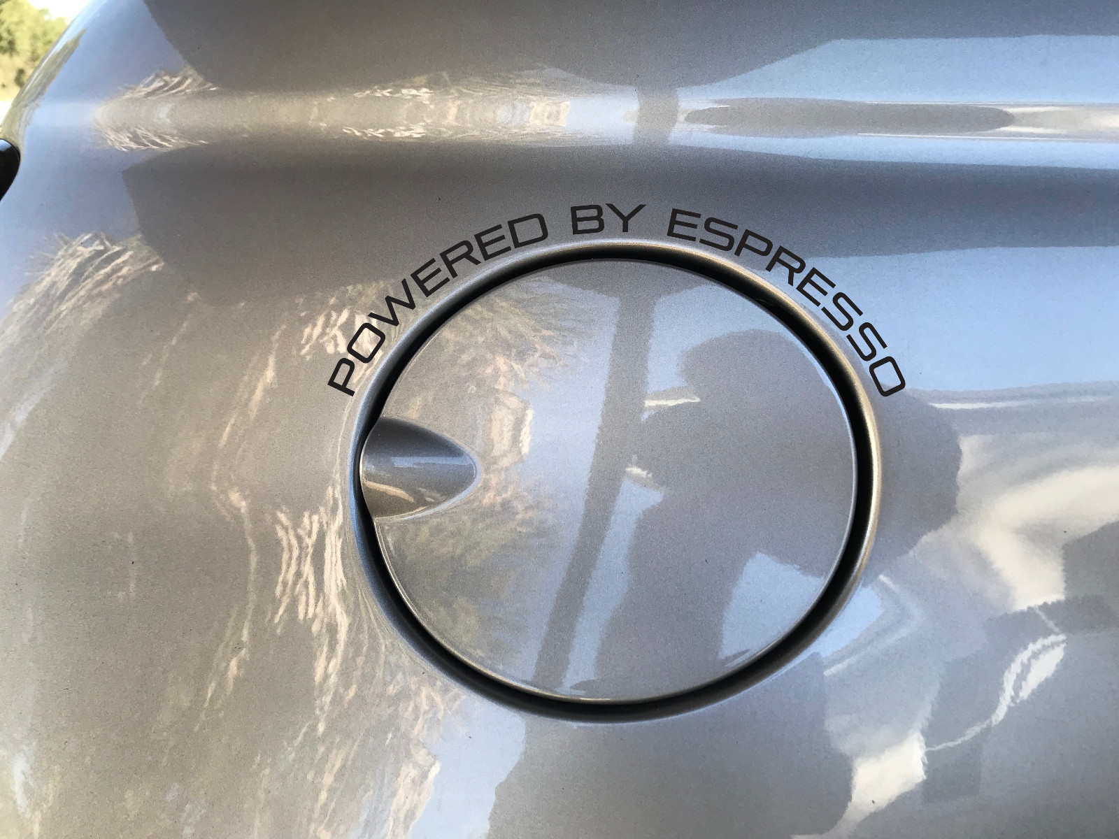 POWERED BY ESPRESSO gas tank decals fits all 2 door 2012-2018 Fiat Abarth 500
