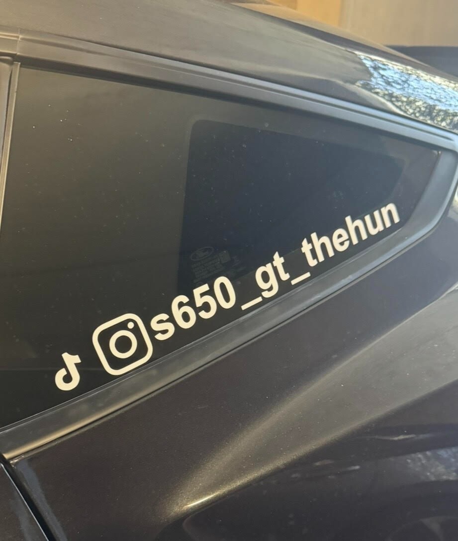 Personalized Instagram Sticker Decal (Contact us for great %%% on 20pcs plus).