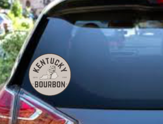 Drinking – Kentucky Bourbon – 4" Vinyl Decal Car Laptop Cooler Bar Trailer Grill