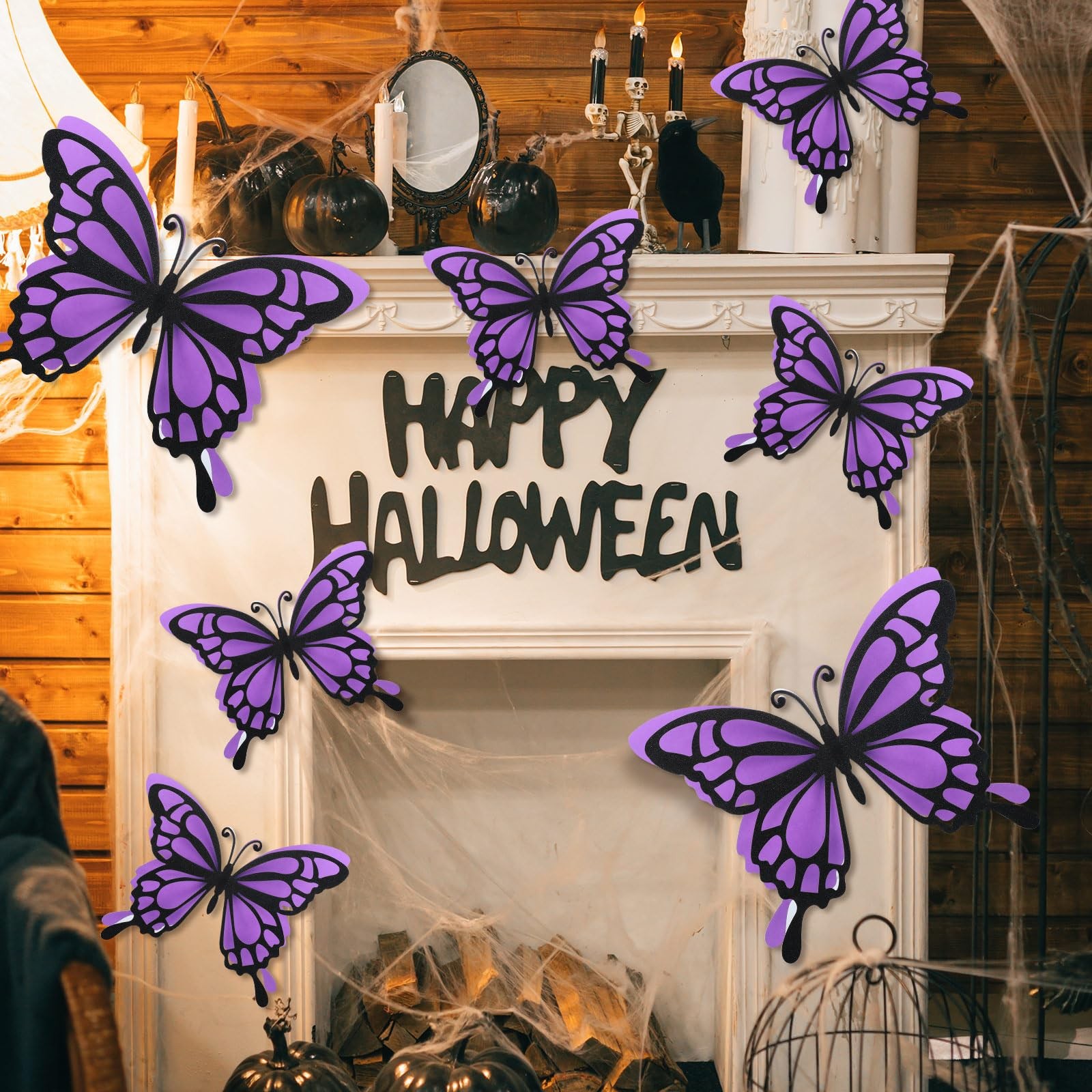 12 Pcs 3D Large Butterfly Party Decoration 12 Inch 10 Inch Big Butterfly Cent…