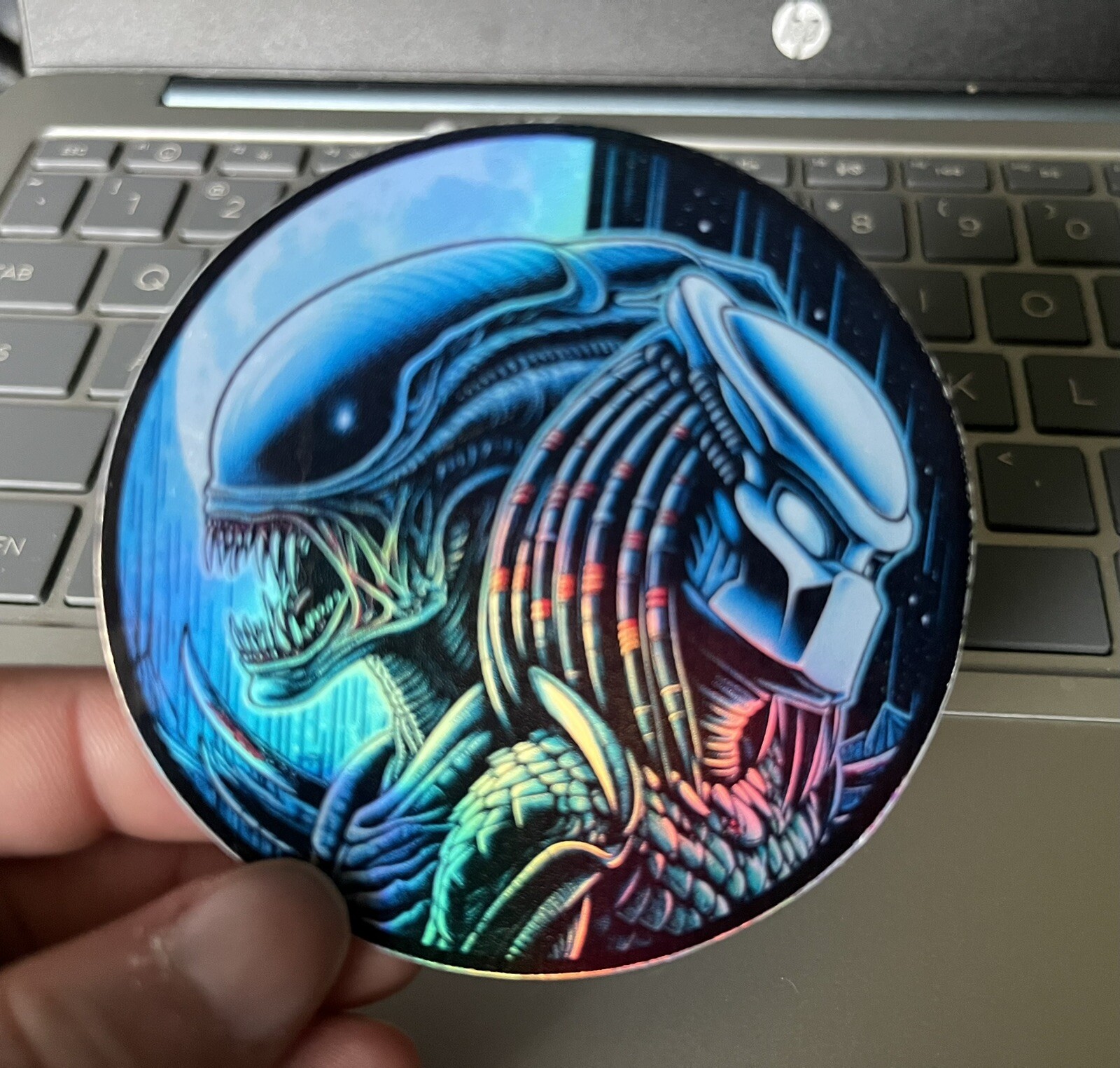 Predator VS Alien Holographic 3 Inch Vinyl Sticker