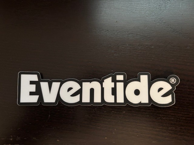 Eventide Guitar Effects BLK White 6"x1"