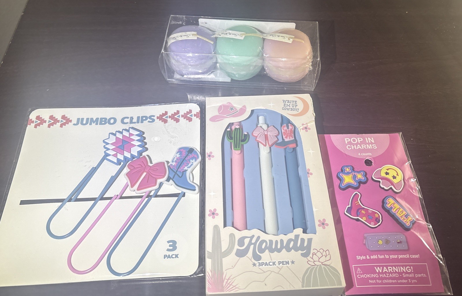 Girls' Western Themed “howdy” Set Of 4 Separate Items Nib