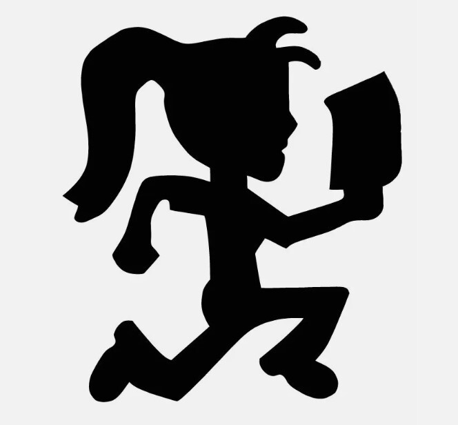 HATCHET MAN Insane Clown Posse ICP VINYL DECAL sticker Juggalo Shaggy girl 4×5"