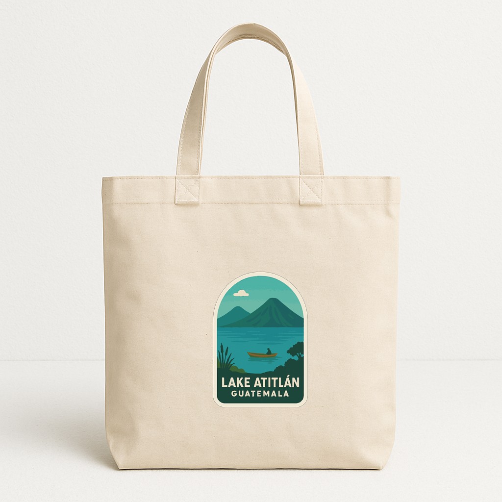 Lake Atitlán Guatemala Iron On Heat Transfer Vinyl HTV Die-Cut Symbolic Landmark