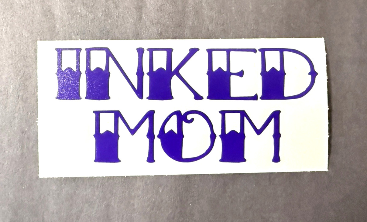 Inked Mom Vinyl Decal, Hot Mom Sticker, Bumper Sticker