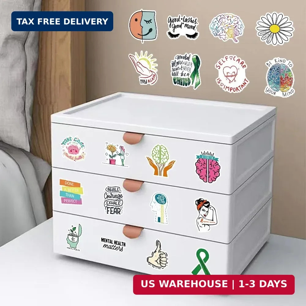 200PCS Mental Health Stickers Gifts for Teens Adults, Mental Health Matters Awar