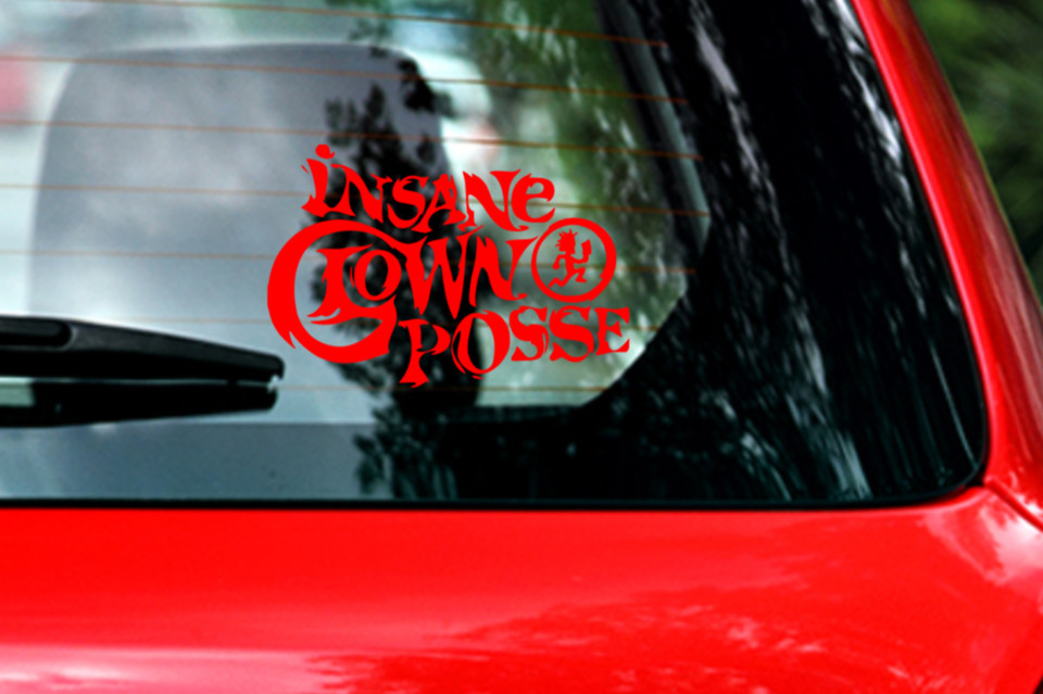 Insane Clown Posse Car Decal Vinyl Glossy Band Logo Bumper Sticker Juggalo