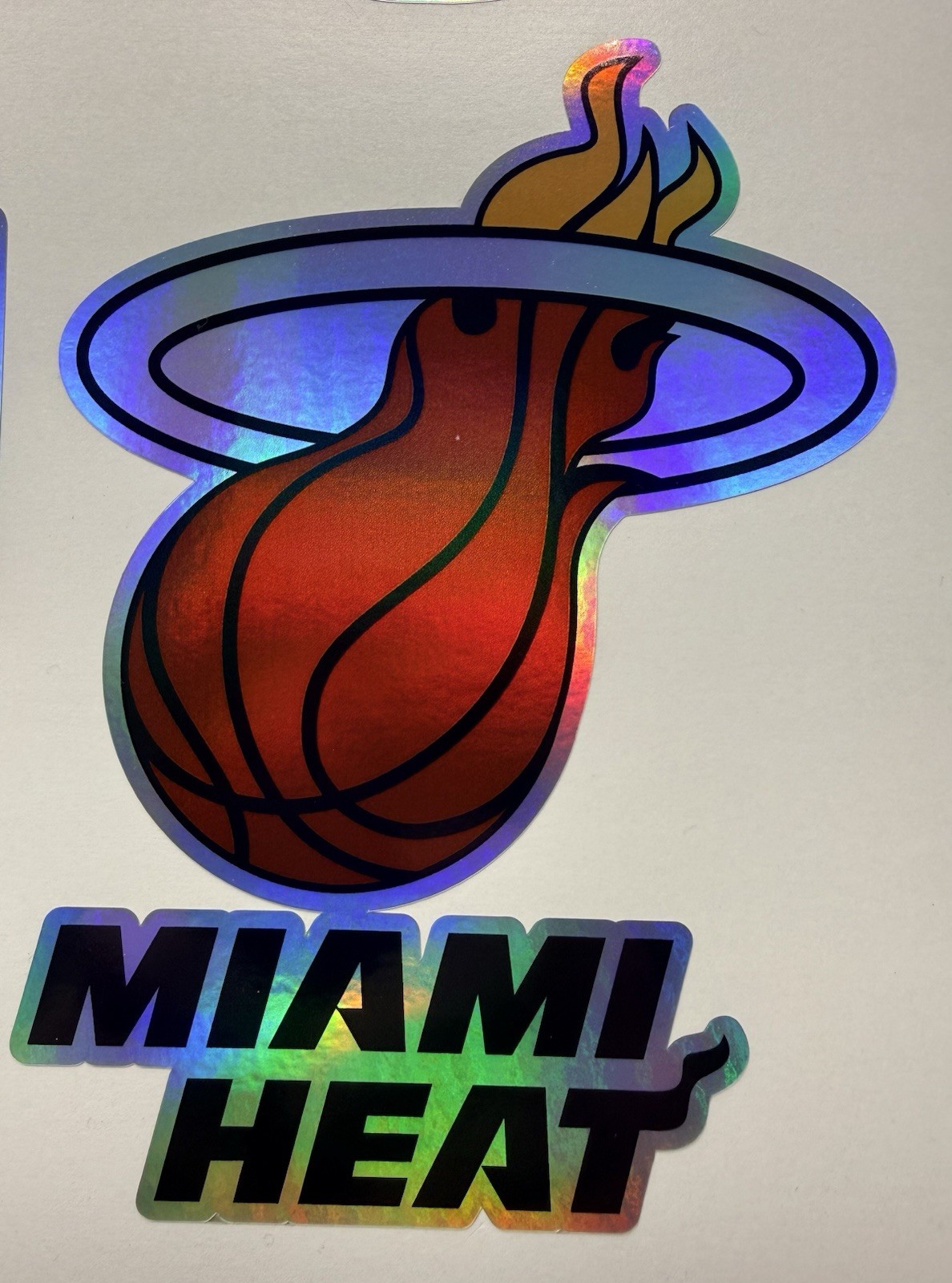 Miami Heat Holographic Vinyl Decal