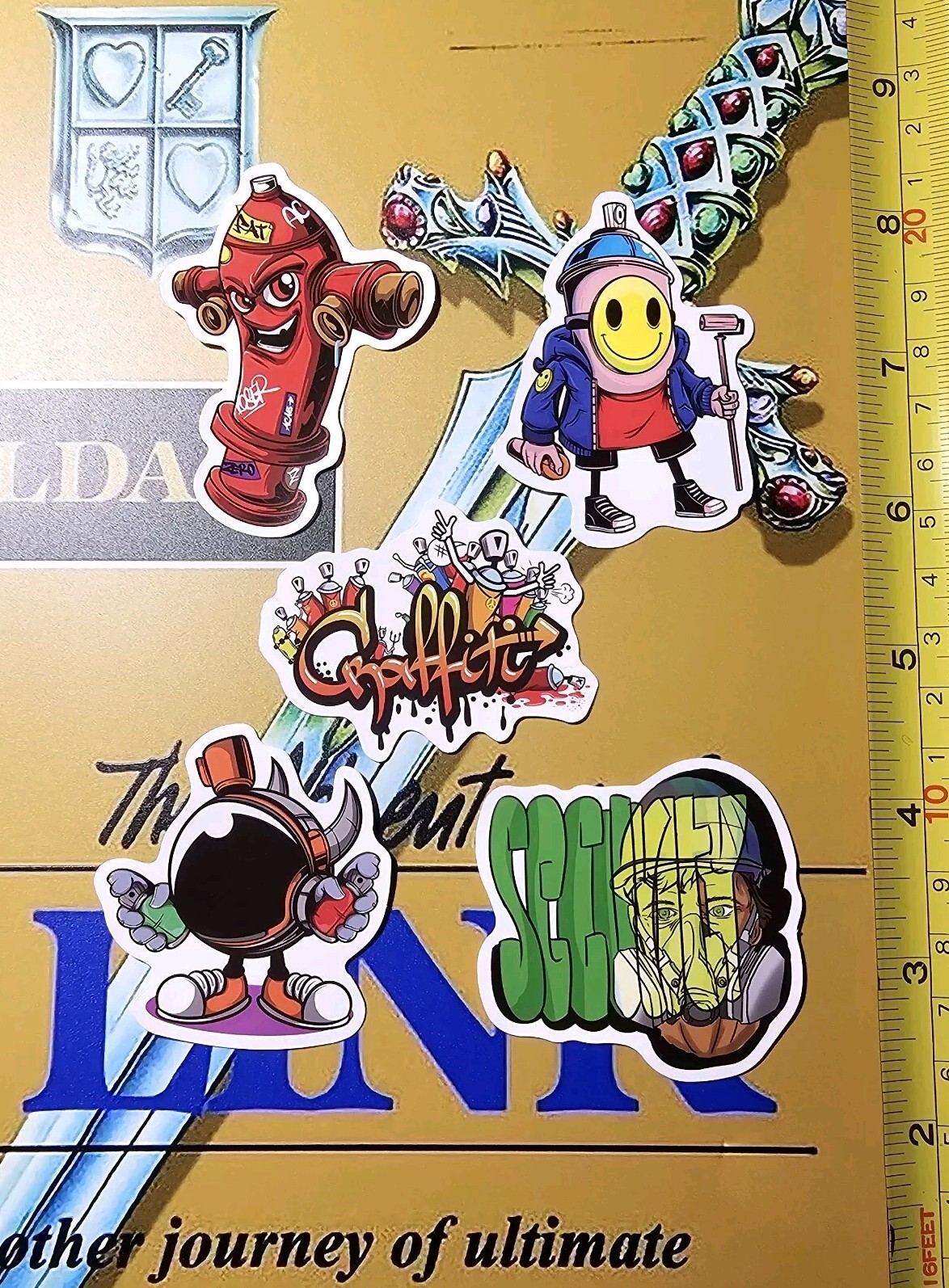 GRAFFITI ART SPRAY PAINT CAN SPRAY PAINTING CANS STICKER LOT S51 STICKERS