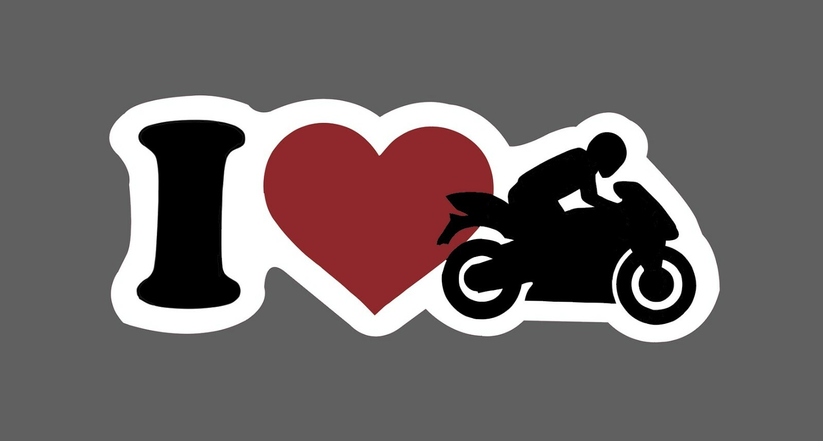 I Love Motorcycles Sticker Waterproof – Buy Any 4 For $1.75 Each Storewide!