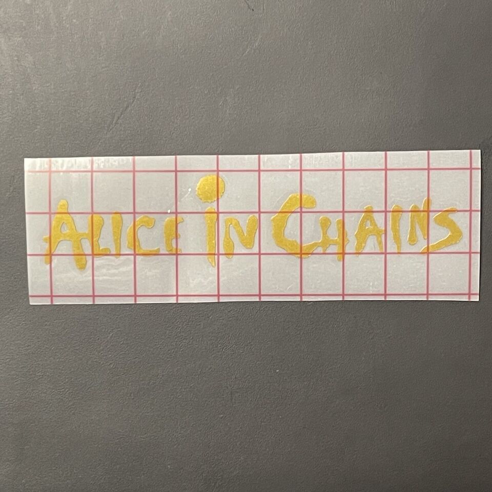 Alice In Chains Car Decal Vinyl Band Logo Bumper Glossy Sticker Grunge Rock Alt