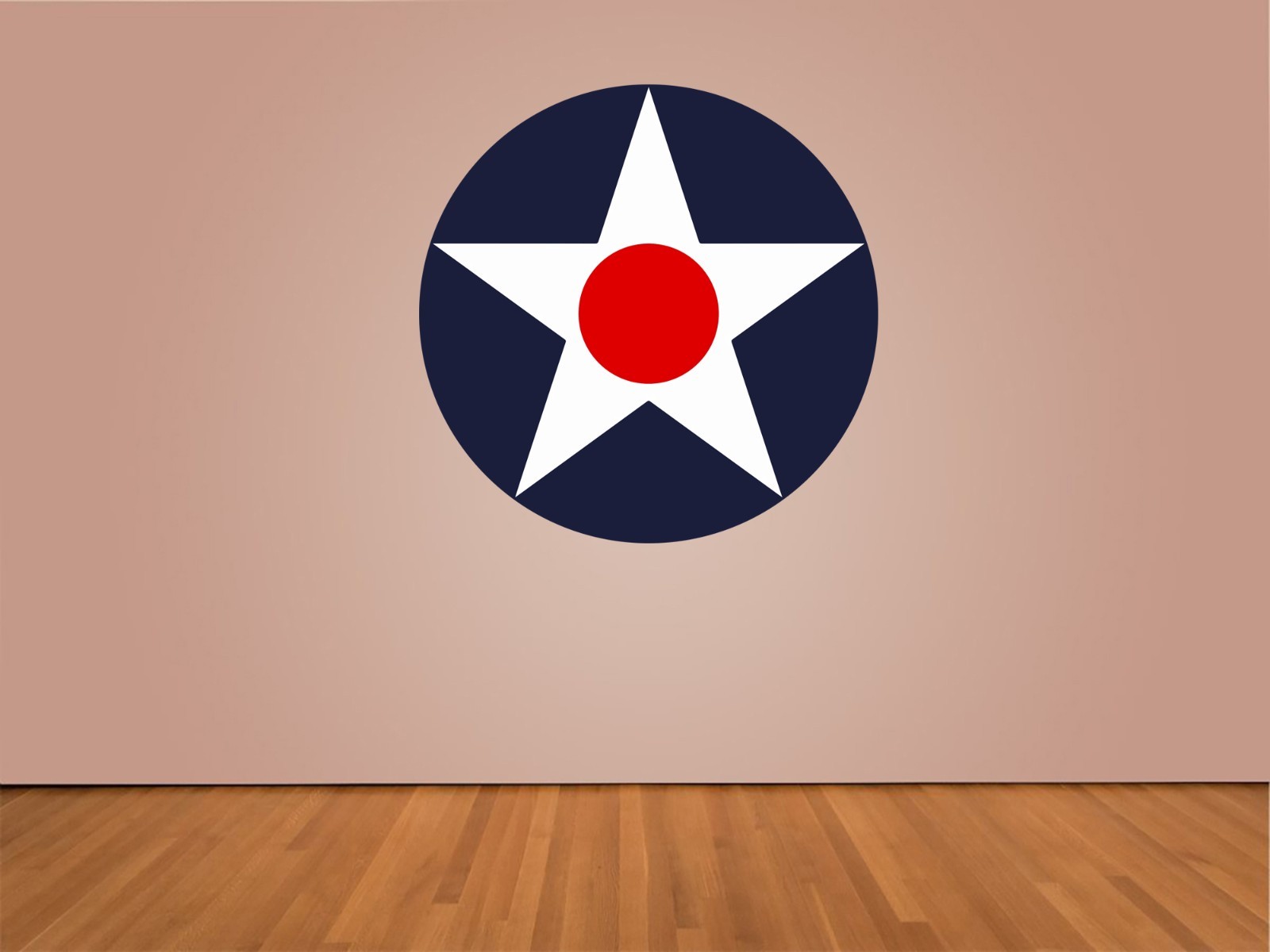USAF US Air Force Insignia Indoor Wall Vinyl Decal Sticker 5"-52" Roundel WWI