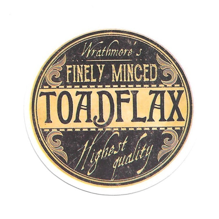 Vintage Toadflax Potion Label Sticker Apothecary Fantasy Aesthetic Vinyl Decal
