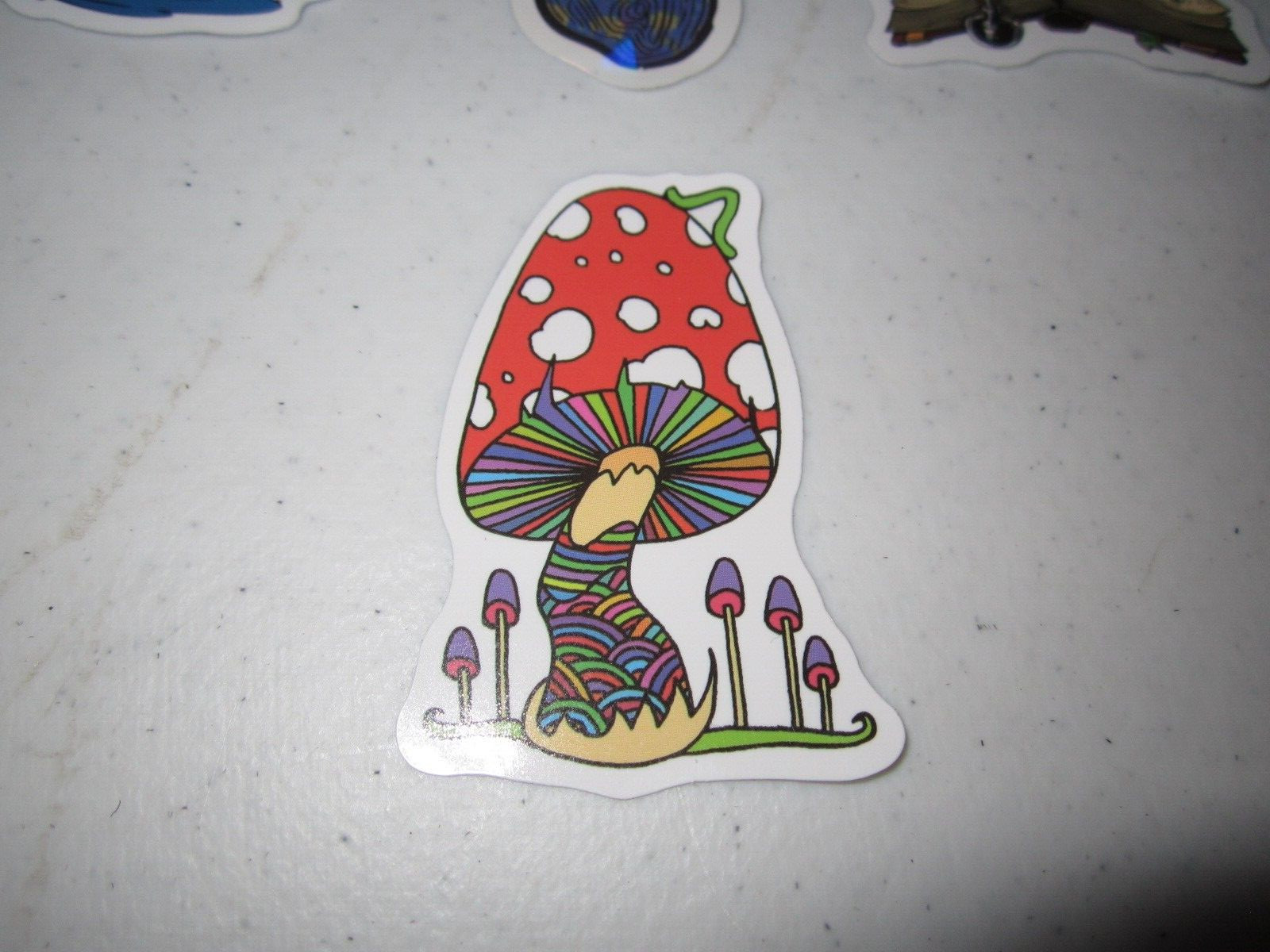 Lot Of 14 The Adventures Of Magic Mushroom Sticker ~ Funny Psychedelic GD Decals